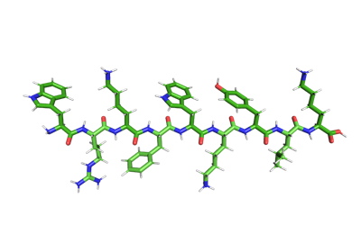 Assembly of a straight peptide from sequence